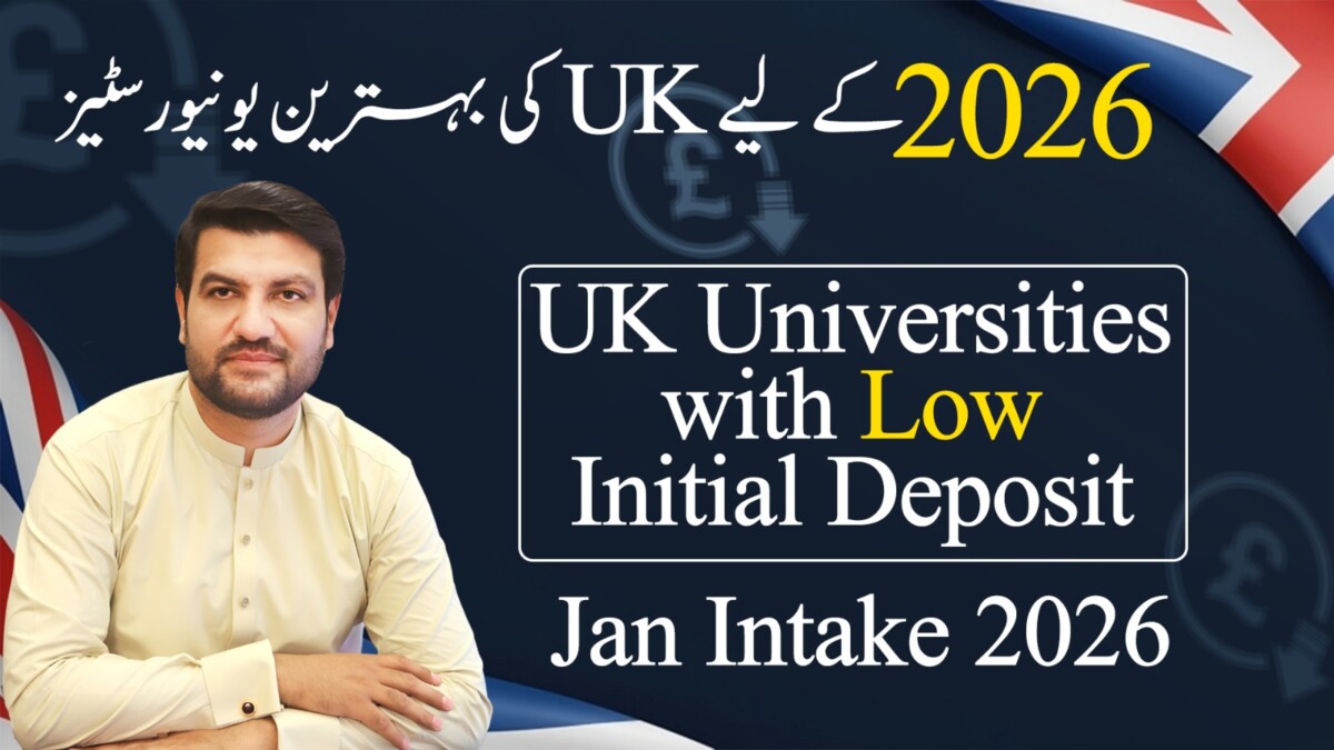 Top UK Universities with Low Deposit for January 2026 Intake